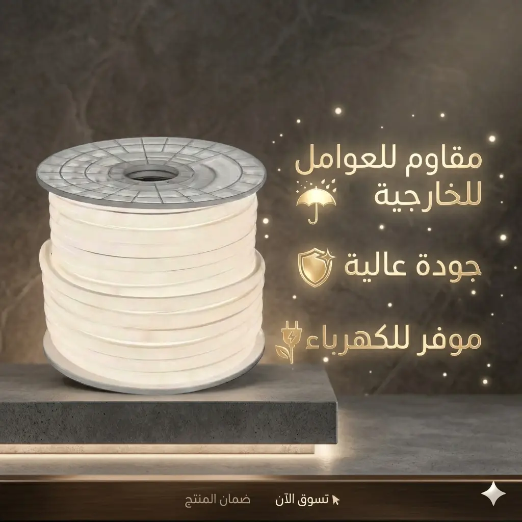 شريط ليد خارجي ضمان 5 سنوات.webp